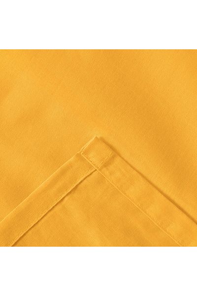 Evidea Mustard Soft Single Flat Edge Bed Sheet - 160X240 cm