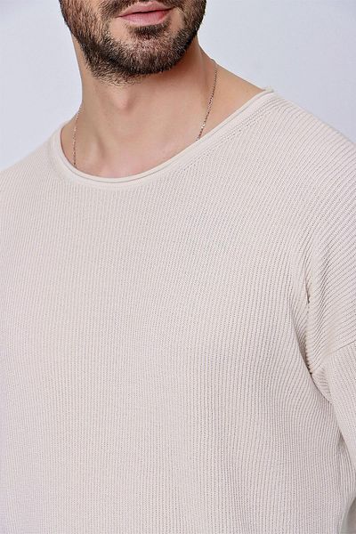 CHUBA Ανδρικό πουλόβερ Crew-Neck Cotton Shabby Μπεζ 22sm213