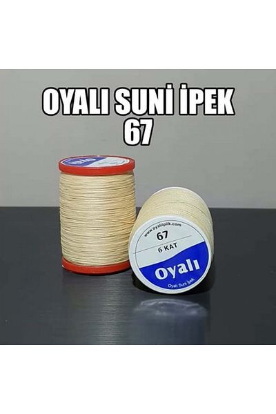 MASAL TUHAFİYE ΤΕΧΝΗΤΟ ΜΕΤΑΞΩΤΟ ΑΡΙΘ.: 67 Κλωστή κεντήματος 4 στρώσεων