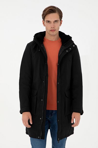 U.S. Polo Assn. Men's Black Coat 50291081 -Vr046