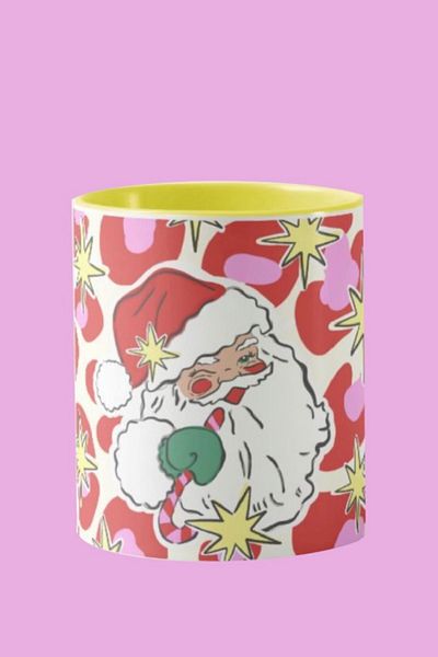 Hello Melody Design Mug "FESTIVE SANTA" from Hello Melody mug series - Original design digital printing mug 9.5x8 cm