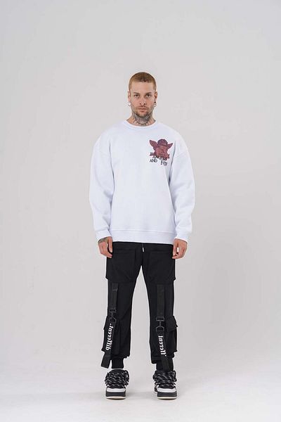 go gang own Παντελόνι Jogger με διαφορετικά αξεσουάρ και λεπτομέρεια τσέπης