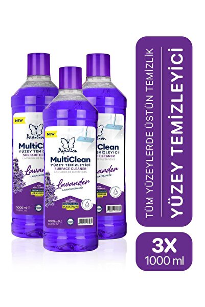 Papilion Lavanta Kokulu Hijyenik Yüzey Temizleyici 3x1000 ML Kalıcı Ferahlık ...
