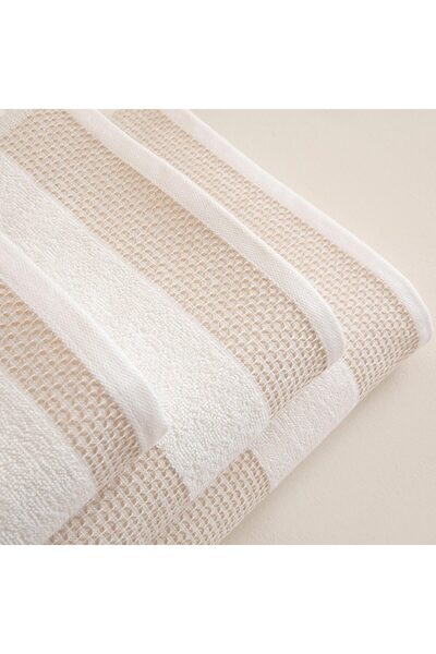 Chakra Albera Natural-Beige Hand Towel - 30X50 cm