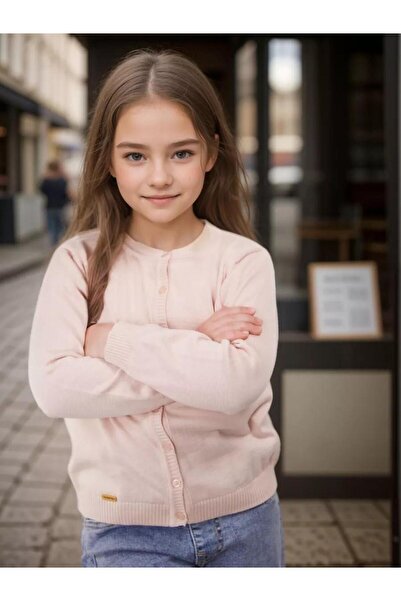 Minora سترة صوفية صغيرة مطرزة للفتيات من PUDRA