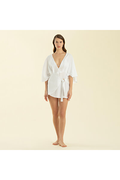 Chakra Brıse Elbise Beyaz