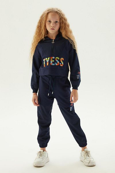 Tyess Тъмносиньо горнище за момиче BG Store