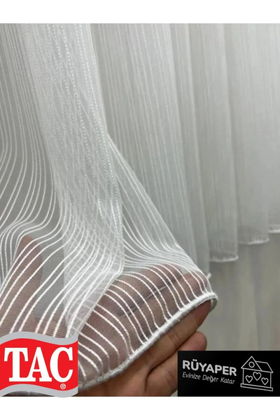 Vinaldi Dreamer Striped Heavy Weight Thick Pleat Ironing Tulle Curtain