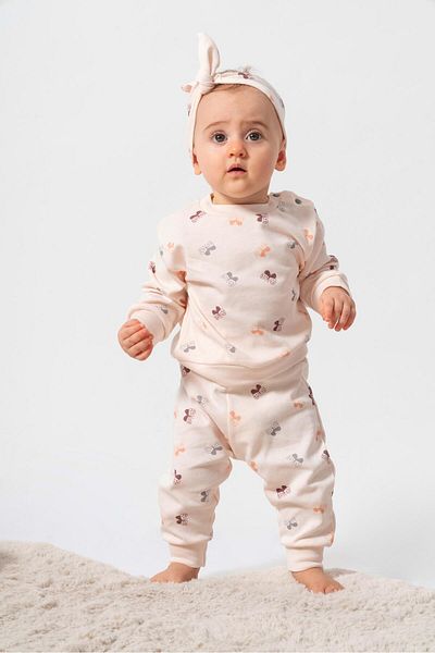 Bubbles 100% Cotton Butterfly Baby Girl 2-Piece Set