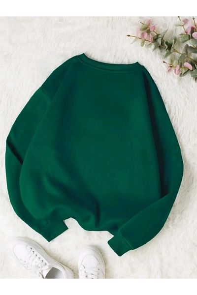 EXPECTED Φούτερ Unisex με λαιμόκοψη - Απλό χωρίς εκτύπωση, φαρδιά εφαρμογή, βαμβακερό ύψος