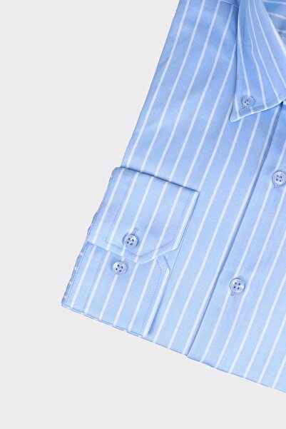 Kadir Büyükkaya Yaka Düğmeli Erkek Gömlek-KAX4661S