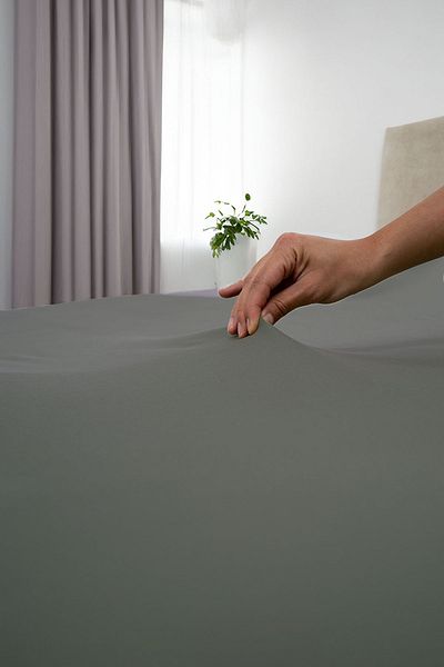 GAMA HOME 100% Cotton Fitted Sheet - 100X200 cm - 30 cm Edge Height - Organic and Comfortable