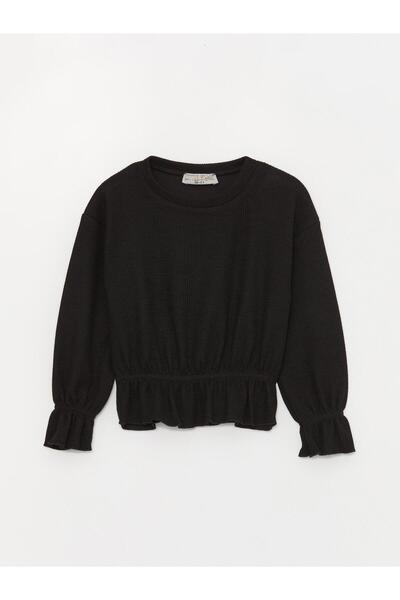 Little Star Kız Çocuk Beli Lastikli Bürümcük SweatShirt