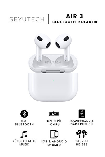 SEYUTECH Air 3 Bluetooth Kulaklık Ios Ve Android Uyumlu Kablosuz Kulaklık
