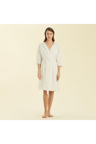 Chakra Hıerba Dressing Gown White