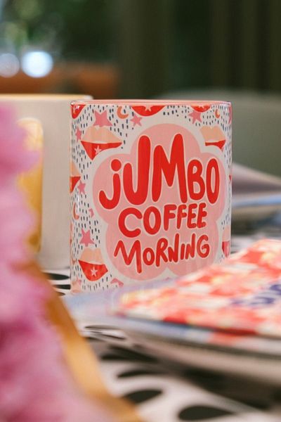 Hello Melody Design Hello Melody Mug Series "JUMBO COFFEE MORNING" Mug Original Design Digital Print Mug 9.5x8 Cm