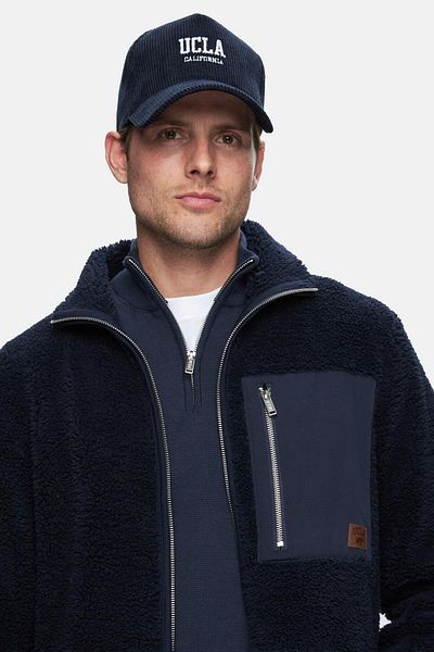 UCLA Sınead Navy Blue Fleece Standard Fit Men's Jacket