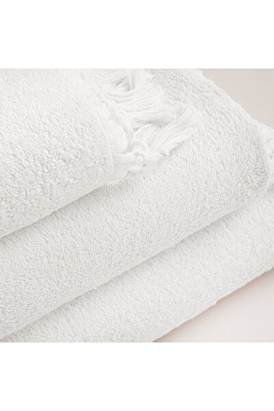 Chakra White Grenado Face Towel - 50X90 cm