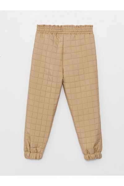 Little Star Girl's Quilted Elastic Pocket Jogger Pants