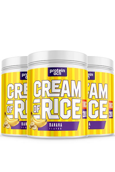Proteinocean Cream of Rice |   Rice Cream - Banana - 1kg X 3 Pcs