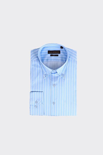 Kadir Büyükkaya Yaka Düğmeli Erkek Gömlek-KAX4661S