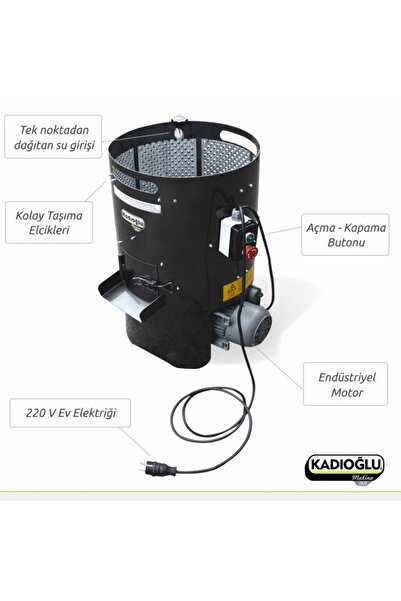 Genel Markalar Pratiko 40 Litre Ev Tipi Rendeli Ceviz Soyma Makinesi - Eryn