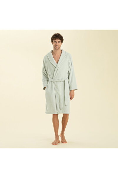 Chakra Solid Unisex Bathrobe Ocean