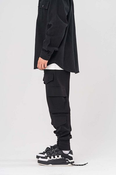 go gang own Παντελόνι Cargo Jogger με κάλυμμα μάρκας και λεπτομέρεια τσέπης