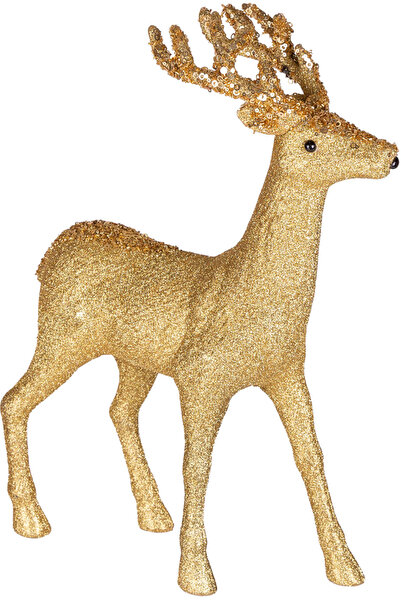 Herdekora Χριστουγεννιάτικο Στολίδι Ελάφι Χρυσό 30x10x45 εκ