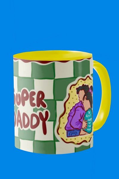 Hello Melody Design Hello Melody Super Daddy Mug - 9.5x8 cm Original Design, Digital Print