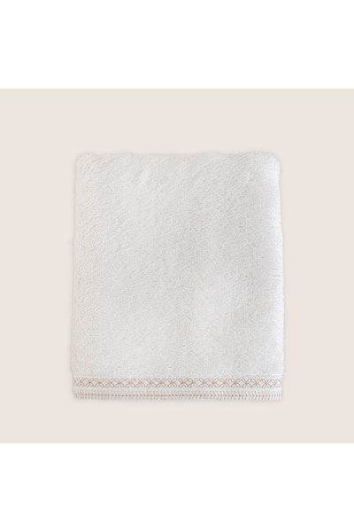 Chakra Ecru Velana Face Towel - 50X90 cm