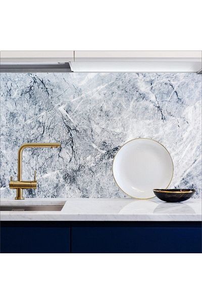 Bigaimaj 60cmx100cm Tie Dye Marble Pattern Foil Finish - Πάγκος κουζίνας, Αυτοκόλλητο