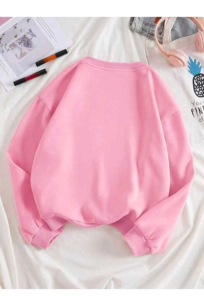 EXPECTED Φούτερ Unisex με λαιμόκοψη - Απλό χωρίς εκτύπωση, φαρδιά εφαρμογή, βαμβακερό ύψος