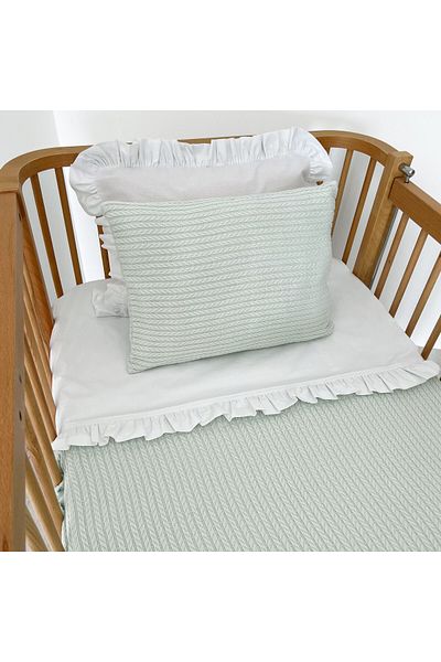 PAMUKA Light Green Knitted Patterned Pique Set - Baby