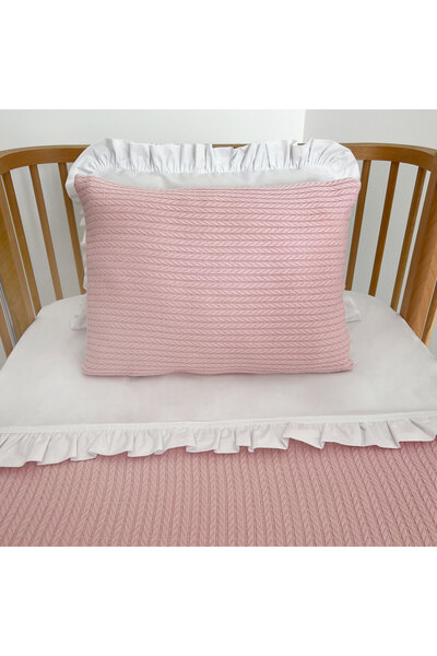 PAMUKA Pike Takımı Bebek Örgü Desen-Koyu Pembe