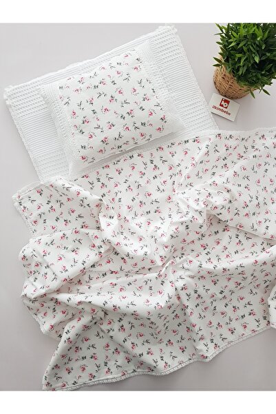 ib ilkimbebe طقم حفاضات أطفال مع بطانية - وسادة، موسلين، حديثي الولادة، سرير ...