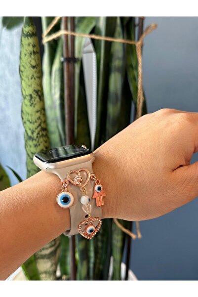 Aksesuar Kasabası Apple Watch Uyumlu Akıllı Saat Kordon Süsü 38-40-41-42-45-4...