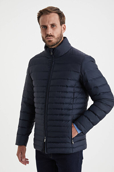 Hemington Goose down Filled Navy Blue Slim Coat
