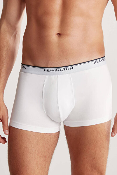 Hemington Beyaz-Gri-Siyah Üçlü Boxer Seti