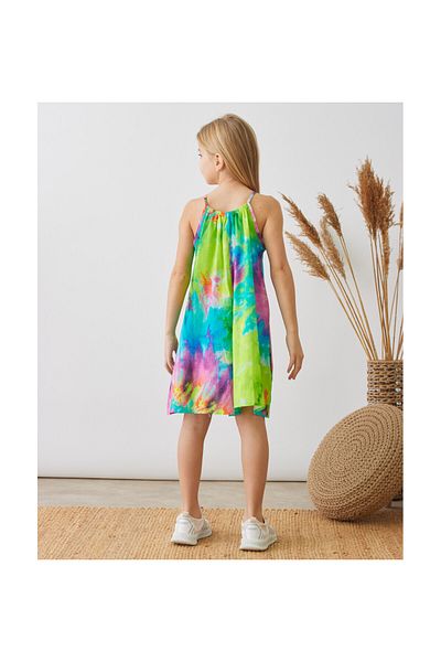 CİCHLİD Girl Printed Linen Jumpsuit