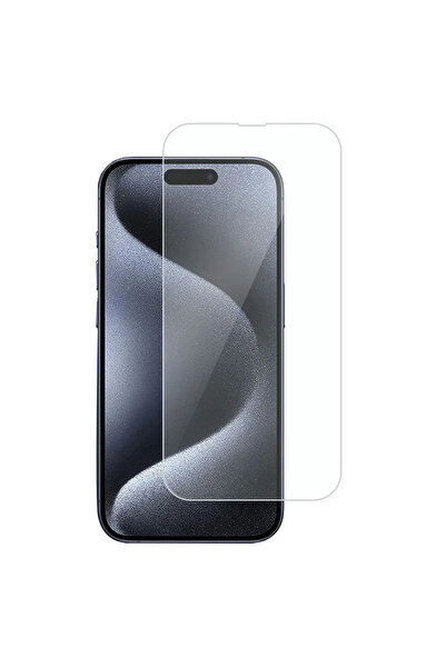 Nettech İphone 15 Pro Max Uyumlu Kılıf Dostu Cam Ekran Koruyucu - Şeffaf