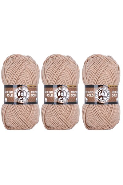 Ören Bayan Merino Gold 100gr 0079 3 Τεμάχια
