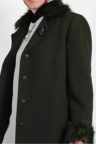 Alvina 90072 Model Fur Detailed Coat