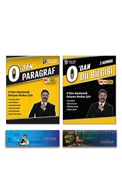 Rüştü Hoca 0 dan Paragraf - 0 dan Dil Bilgisi Set 2 Kitap
