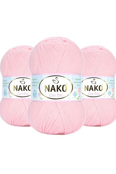 NAKO Cici Bio Πλεκτό Σχοινί Baby Wool 100 γρ. 23421 3 Τεμάχια