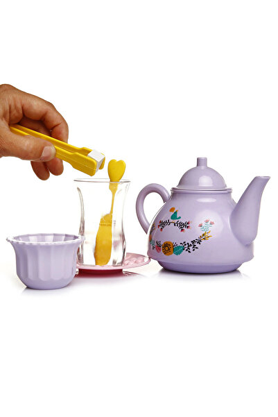 MorBebe Thin Waisted Tea Time Toy Set I Girl Play Set I Dollhouse Play Set I Toy Teapot Set