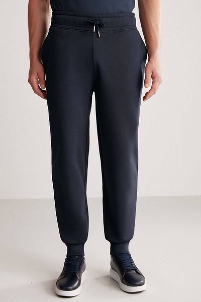 Hemington Navy Blue Jogger Pants with m Logo