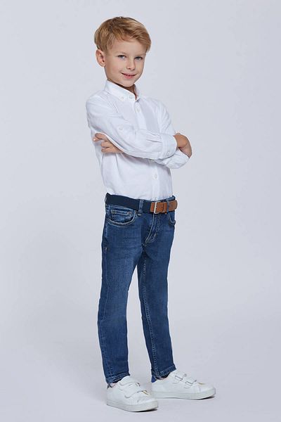 Hemington Navy Blue Stonewashed Denim Kids Pants