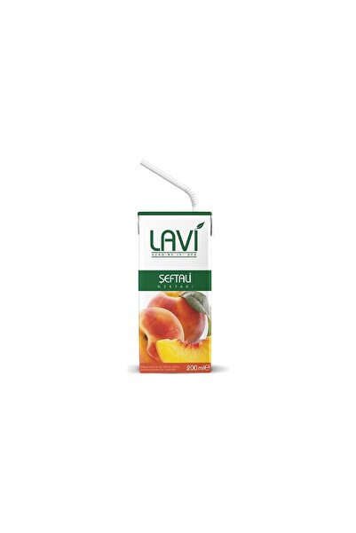 lavi kendine iyi bak Lavi Şeftali Nektarı Içeceği 200 ml x 27 Adet (Bir Koli)