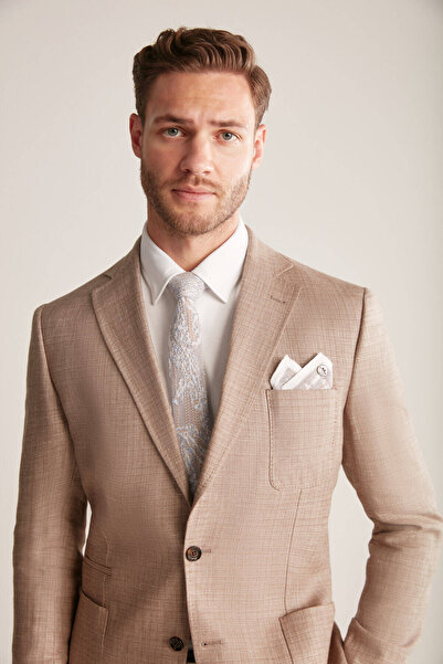 Hemington Etnik Desen Gri-Beyaz Örgü Mendil